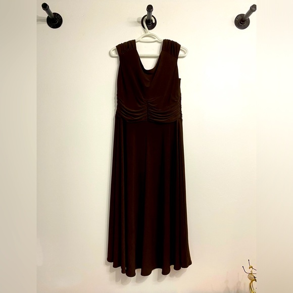 Rich Chocolate Brown Cocktail Dress - Picture 2 of 6